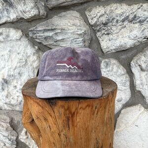 Vintage Pebble Beach Sun Faded Baseball Hat Embroidered Bleached